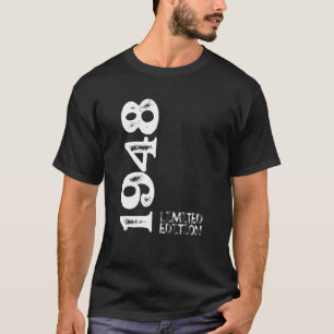 Camiseta 75. º aniversário 75 anos Mulher masculina Retro V