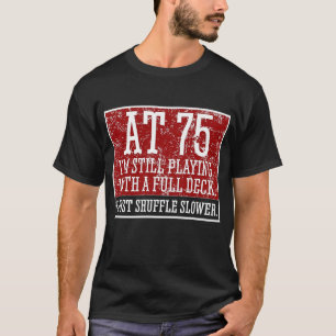 Camiseta 75. º aniversário Cartões com 75 anos