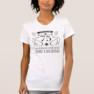 Camiseta 75.º aniversário para as mulheres