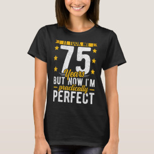 Camiseta 75. º aniversário Para Ela Levou 75 Anos