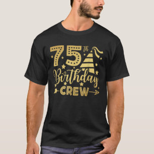 Camiseta 75.º Aniversário Tripulação 75 Grupo de Tripulação