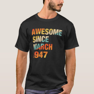 Camiseta 75 Aniversário Oferece 75 Anos De Idade Incrível