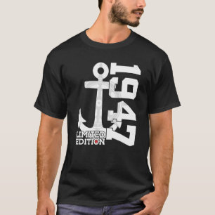 Camiseta 75 anos de capacidade 1947 Sailor 75.o aniversário