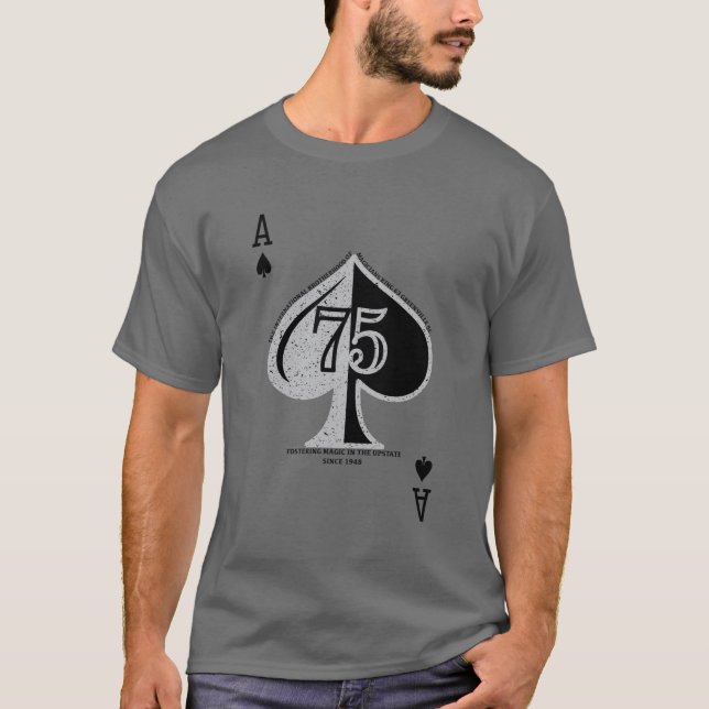 Camiseta 75 anos de gelo de espadas (Frente)