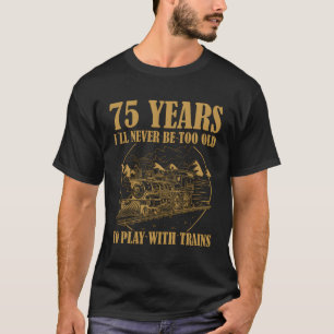 Camiseta 75 Comboio A Vapor De Caminho De Ferro