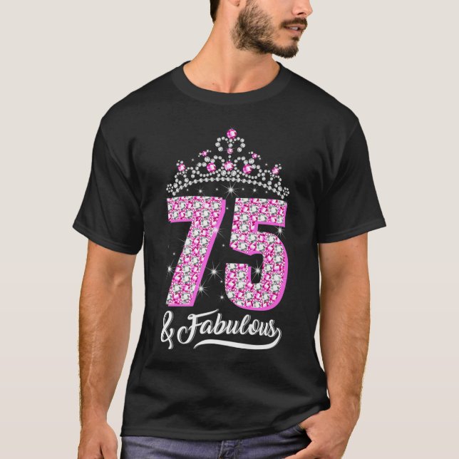 Camiseta 75 e Fabuloso 75... Presente da Coroa de Diamante  (Frente)