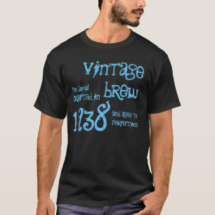 Camiseta 75th Nome 1938 da fermentação do vintage do