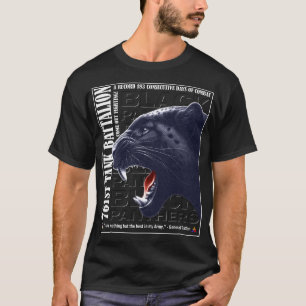 Camiseta 761rua Batalhão de Tanque - Panthers Negra Autênti