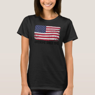 Camiseta 76. º aniversário Vintage Usa Flag Incrível Desde