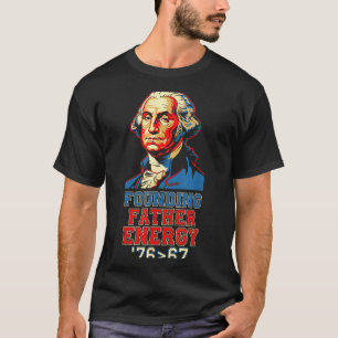 Camiseta 76 67 George Washington Pai Fundador História Fu