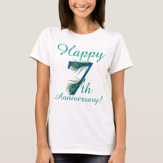 Camiseta 76 / 7 / 7 / Aniversário / número 7 (Frente)