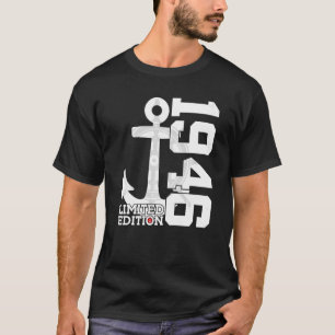 Camiseta 76 anos de capacidade 1946 Sailor 76.º aniversário