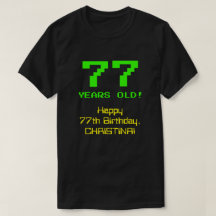 77º aniversário: Divertido, Olhar de 8 Bits, Nerdy