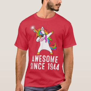 Camiseta 77º aniversário, unicórnio dab, Incrível desde 194