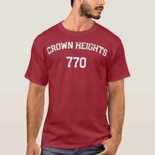 Camiseta 770 Crown Heights Brooklyn Judeu Hebraico Novo
