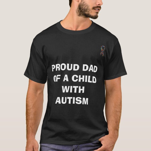 Camiseta 7715_1_b, PAI ORGULHOSO De uma CRIANÇA COM AUTISMO (Frente)