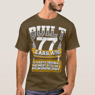 Camiseta 77.º aniversário engraçado, Shirt Vintage, 77 anos