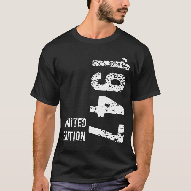 Camiseta 77.º aniversário Presente 1947 Edição limitada de  (Frente)