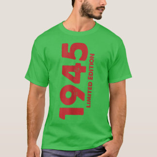 Camiseta 77 Anos De Idade, Nascer De Vintage De Aniversário