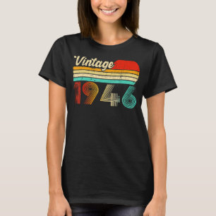 Camiseta 77 anos Vintage de aniversário de 1946 77º anivers