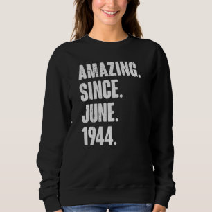 Camiseta 78 anos 78º aniversário incrível desde junho de 19