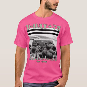 Camiseta 78 anos Aterro aliado WW2 D Dia da França 2