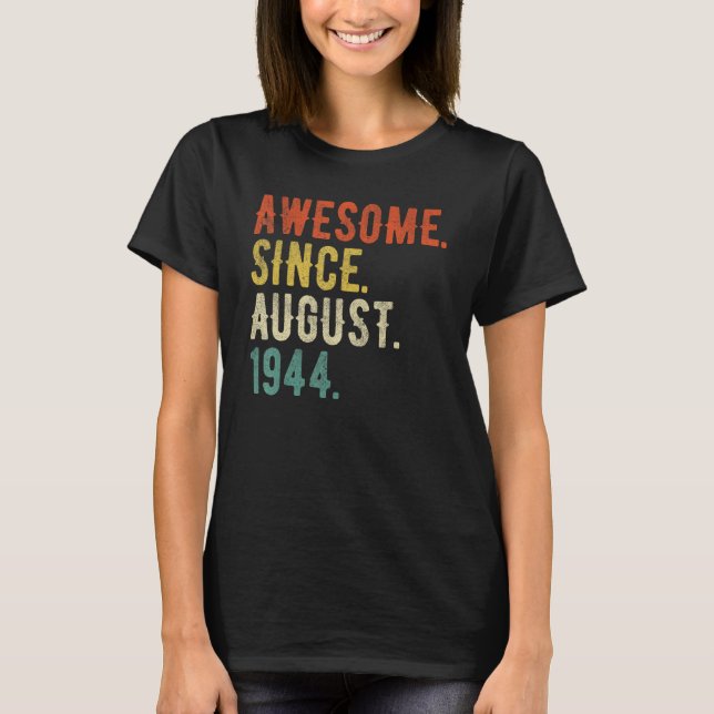Camiseta 78 anos de agosto de 1944 (Frente)