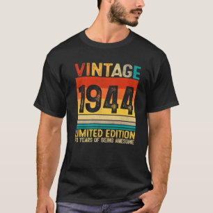 Camiseta 78 Anos De Espetacular Vintage 1944 78º Nascimento