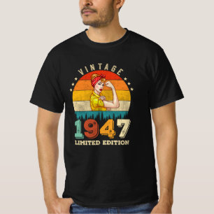 Camiseta 78 anos de idade no domingo de 1947 Vintage 78º an