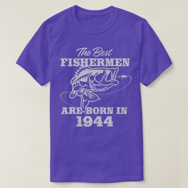 Camiseta 78 anos de idade Pescador_ Pesca 1944 78.o anivers (Frente do Design)