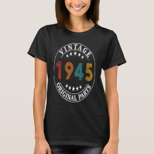 Camiseta 78 anos de idade Retro Vintage 1945 78º aniversári