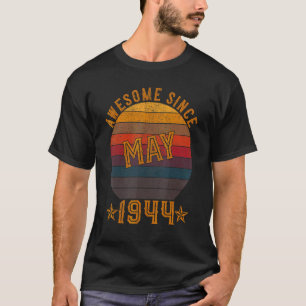 Camiseta 78 anos é incrível desde maio de 1944 78º aniversá