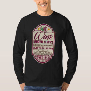 Camiseta 79.º Aniversário Eu Rotulo O Decanter Do Vinho I R
