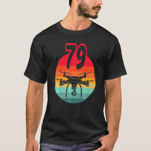 Camiseta 79.º Aniversário I - Drones com controle remoto re