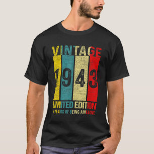 Camiseta 79 Aniversário Vintage 1943 79 anos