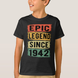 Camiseta 79 Anos De Idade Dia 1942 80 Epic Legend Aniversár
