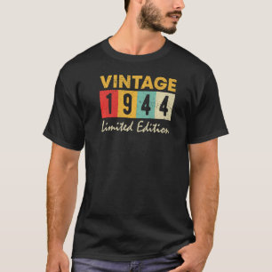 Camiseta 79 anos Vintage 1944 79º aniversário