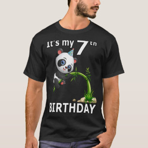 Camiseta 7 Aniversário De 7 Anos Festa De 5