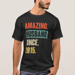 Camiseta 7 Aniversário de Casamento Deu-Lhe Presente - Mar