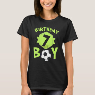 Camiseta 7 Aniversário De Futebol Para Meninos