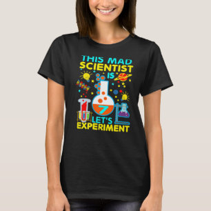Camiseta 7 Aniversário Este Cientista Louco Tem 7 Especiali