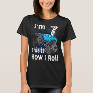 Camiseta 7 Aniversário Presente Tenho 7 anos É assim que eu