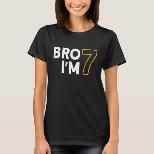 Camiseta 7 Aniversário, Rapys 7 Aniversário, 7 anos, irmão 