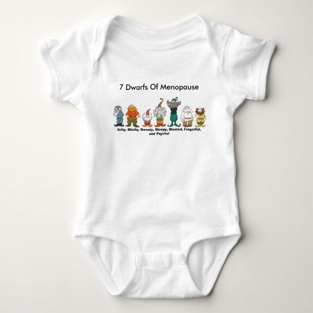 Camiseta 7 anões da menopausa (Frente)