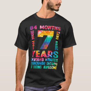 Camiseta 7 anos 84 meses de 7 fantástico ti