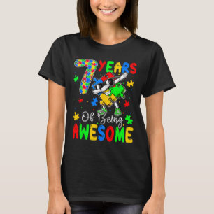 Camiseta 7 Anos De Au-Cerca De 7 Anos Autismo Awaren
