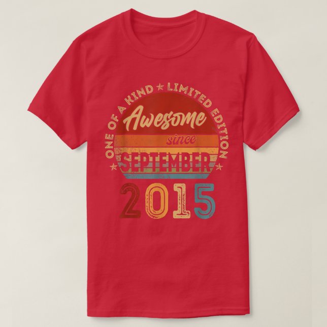 Camiseta 7 Anos De Idade, 7 de Presente, Awestível Desde Se (Frente do Design)