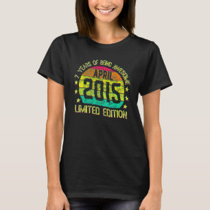 Camiseta 7 anos de idade Abril de 2015 7 Aniversário 1
