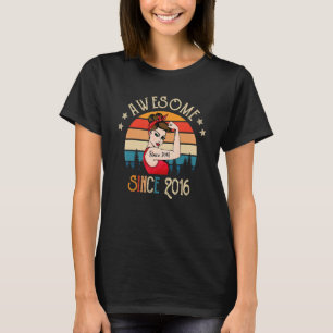 Camiseta 7 anos de idade incrível desde o aniversário de 20