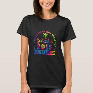 Camiseta 7 Anos De Idade Incrível Setembro De 2015 Tie Dye